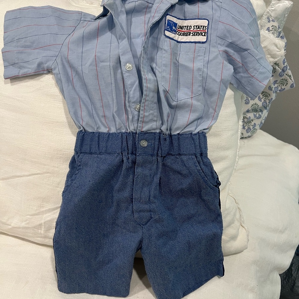 Blue Kids Postal Service Shorts